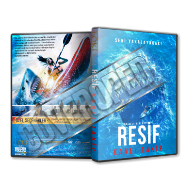 Resif Kanlı Takip - The Reef Stalked - 2022 Türkçe Dvd Cover Tasarımı